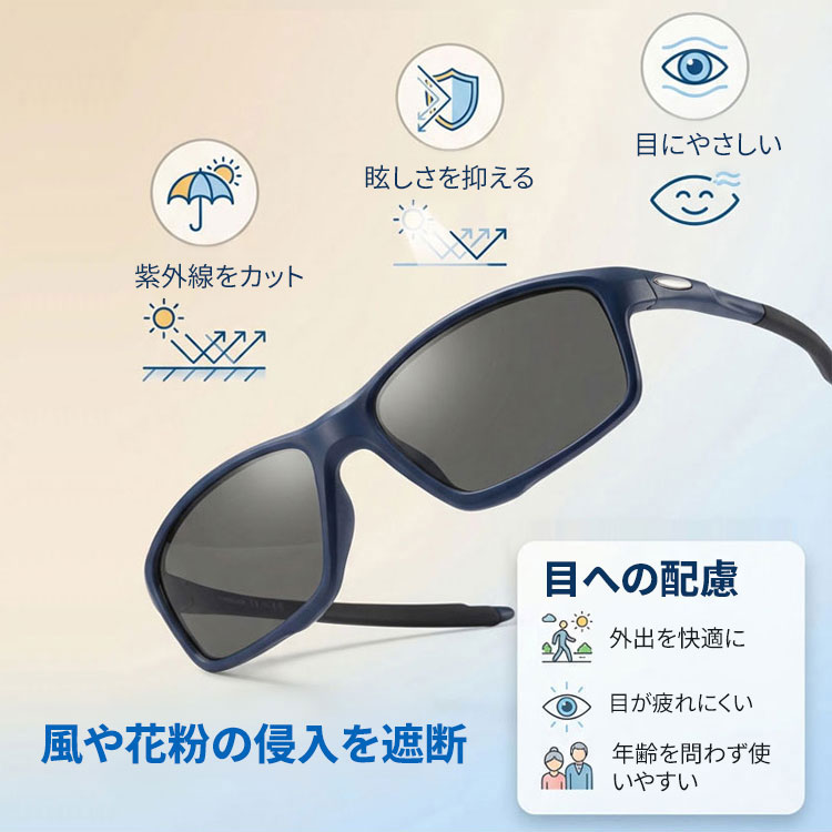 Eterlens GRAVITY 砂・花粉対策、遠近両用スポーツ調光老眼鏡