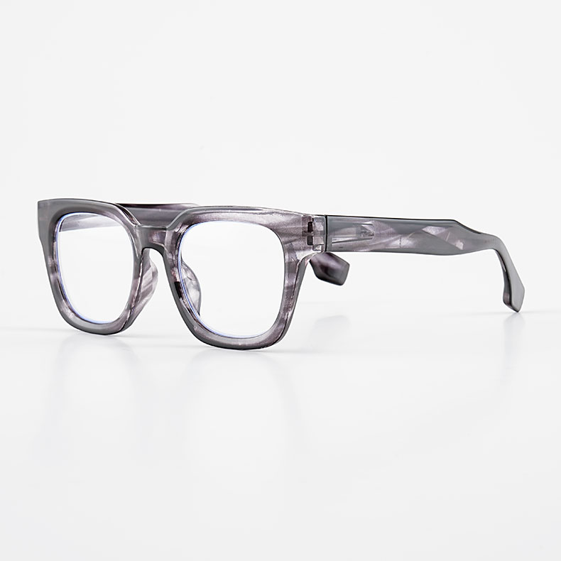 ETERLENS | 小顔効果・超軽量TR | 水墨画風ビッグフレーム | 快適な見え心地 | おしゃれ 老眼鏡 - 商品画像 11/15 (Wellington BlueGuard)