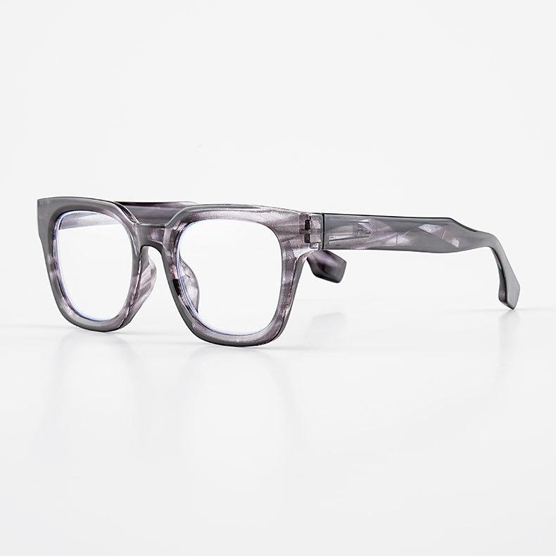 ETERLENS | 小顔効果・超軽量TR | 水墨画風ビッグフレーム | 快適な見え心地 | おしゃれ 老眼鏡 - 商品画像 11/15 (Wellington BlueGuard)