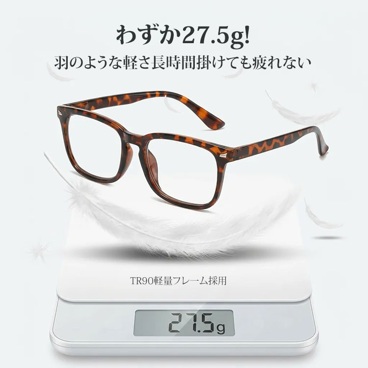 遠近両用累進多焦点ブルーライトカットビッグフレーム老眼鏡 | Wellington Progressive | Eterlens