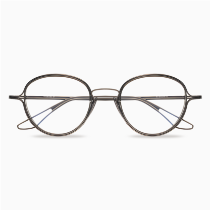 Eterlens｜レトロ風チタンメガネ｜匠の技が光る一本