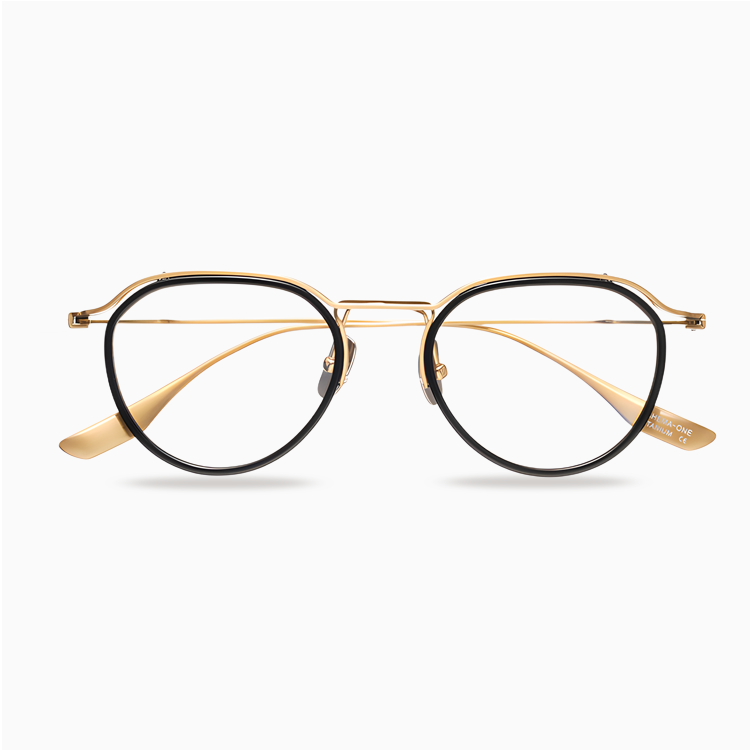 Eterlens｜ヴィンテージ風チタンメガネ｜度付き対応｜匠の技が光る一本