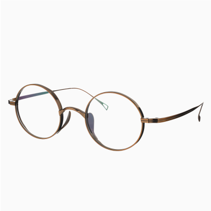 Eterlens｜高級感のあるレトロ風メガネ｜度付き可能｜匠の技が光る一本