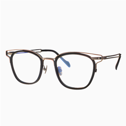 Eterlens｜レトロ感漂う上質なアセテートチタン製メガネ│度付き対応｜匠の技が光る一本