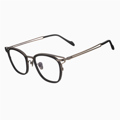 Eterlens｜レトロ感漂う上質なアセテートチタン製メガネ│度付き対応｜匠の技が光る一本