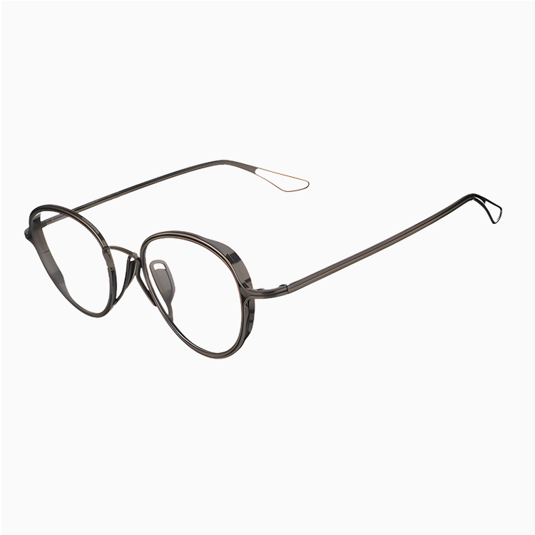 【13.7g・キーホールブリッジ】Eterlens メガネ 度付き おしゃれ 純チタン | アンティークブロンズ・ボストン | 知識人・レトロ・軽量 - 商品画像 12/17 (Boston RxReady)