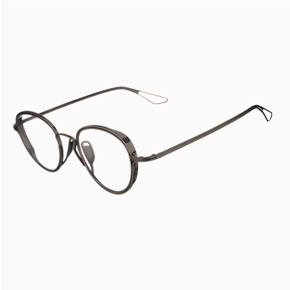 Eterlens｜レトロ風チタンメガネ｜匠の技が光る一本