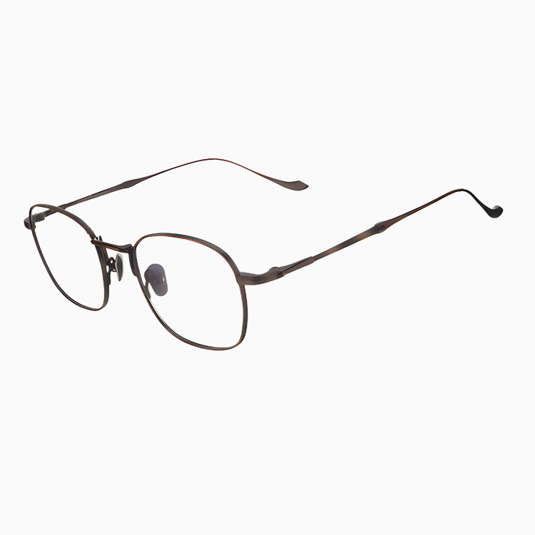 Eterlens｜レトロ風彫刻模様チタンメガネ｜匠の技が光る一本