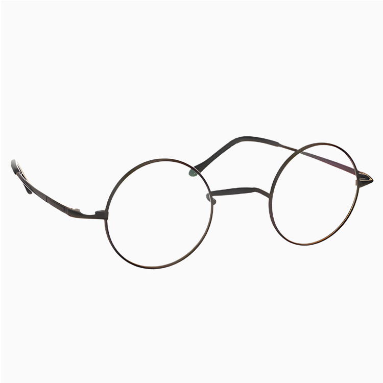 Eterlens｜レトロ風一山メガネ｜度付き対応｜匠の技が光る一本