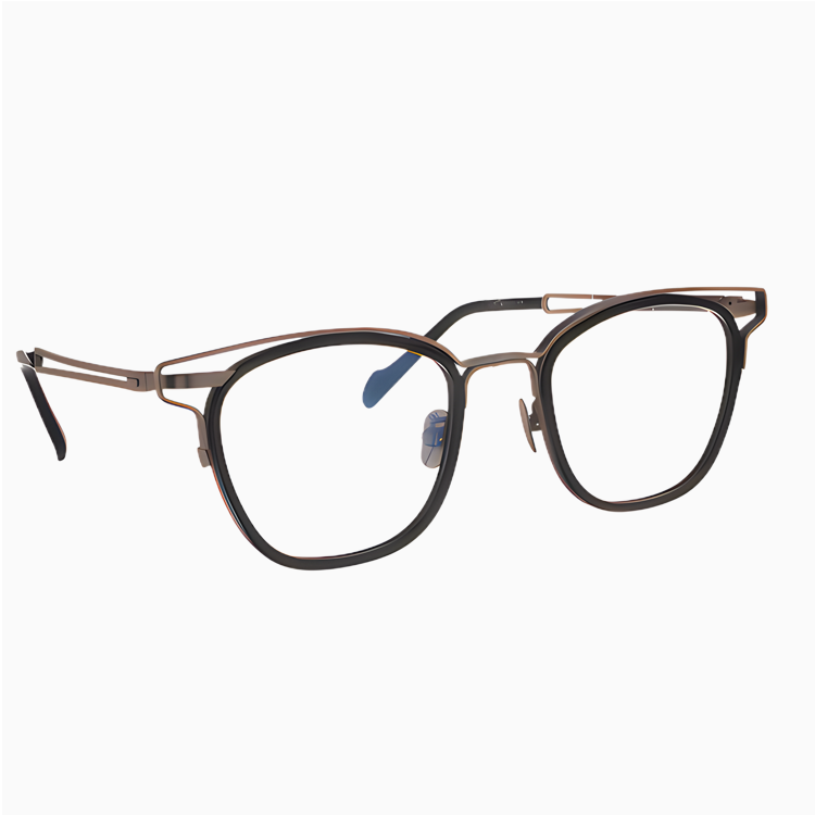 Eterlens｜レトロ感漂う上質なアセテートチタン製メガネ│度付き対応｜匠の技が光る一本