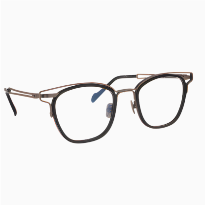 Eterlens｜レトロ感漂う上質なアセテートチタン製メガネ│度付き対応｜匠の技が光る一本