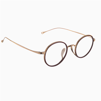 Eterlens｜高級感のある彫刻模様スプラウトパットメガネ｜匠の技が光る一本