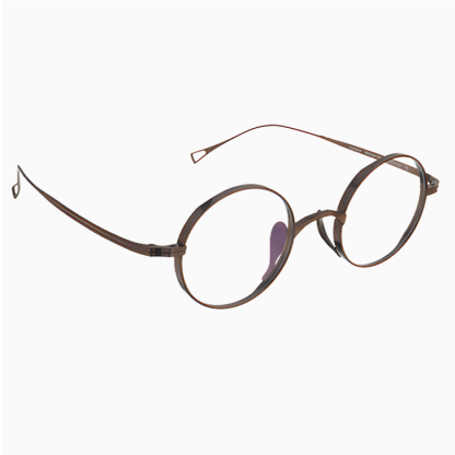 Eterlens｜高級感のあるレトロ風メガネ｜度付き可能｜匠の技が光る一本