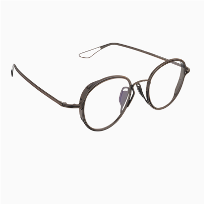 Eterlens｜レトロ風チタンメガネ｜匠の技が光る一本