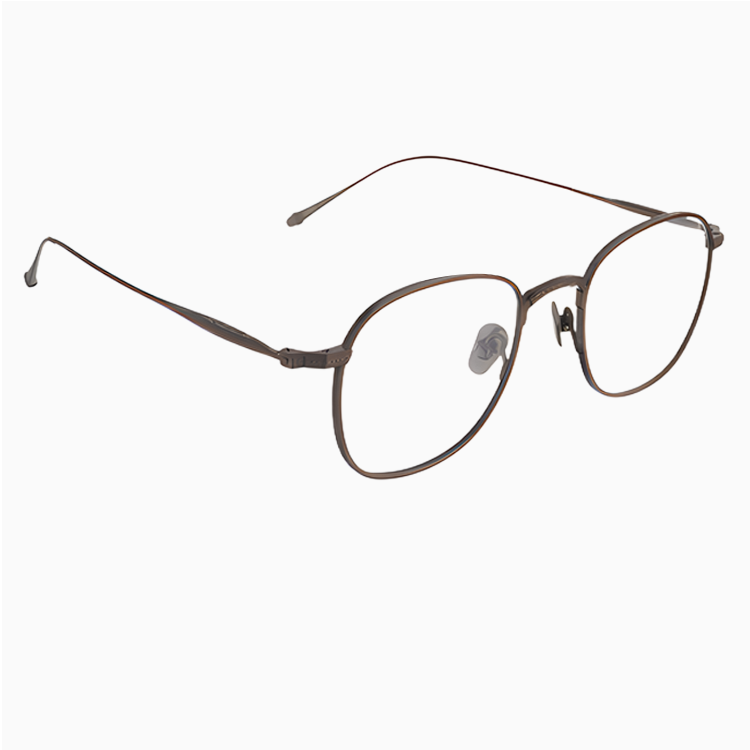 Eterlens｜レトロ風彫刻模様チタンメガネ｜匠の技が光る一本