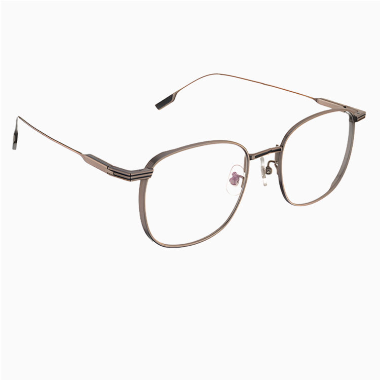 【多角形・ハーフチタン】Eterlens 12.7g メガネ おしゃれ 度付き対応 | 知性が際立つ幾何学デザインフレーム | 軽量・ビジネス・ユニセックス - 商品画像 3/16 (Wellington RxReady)