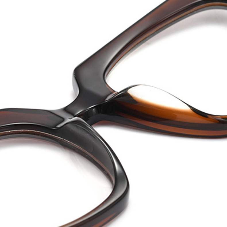 【深みのある艶・上質なアセテート】Eterlens 知性の窓｜度付きメガネ |ウェリントン型 | 贅沢な太縁フレーム |小顔効果・高級感・おしゃれ - 商品画像 8/11 (Wellington RxReady)