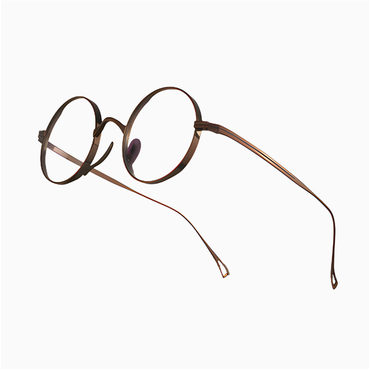 【時の円環・8.8g耐衝撃】Eterlens 職人魂が宿る『刻』コレクション | 純チタン製 極細レトロラウンド | 掛けていることを忘れる軽さ|度付き対応メガネ - 商品画像 10/19 (Round RxReady)