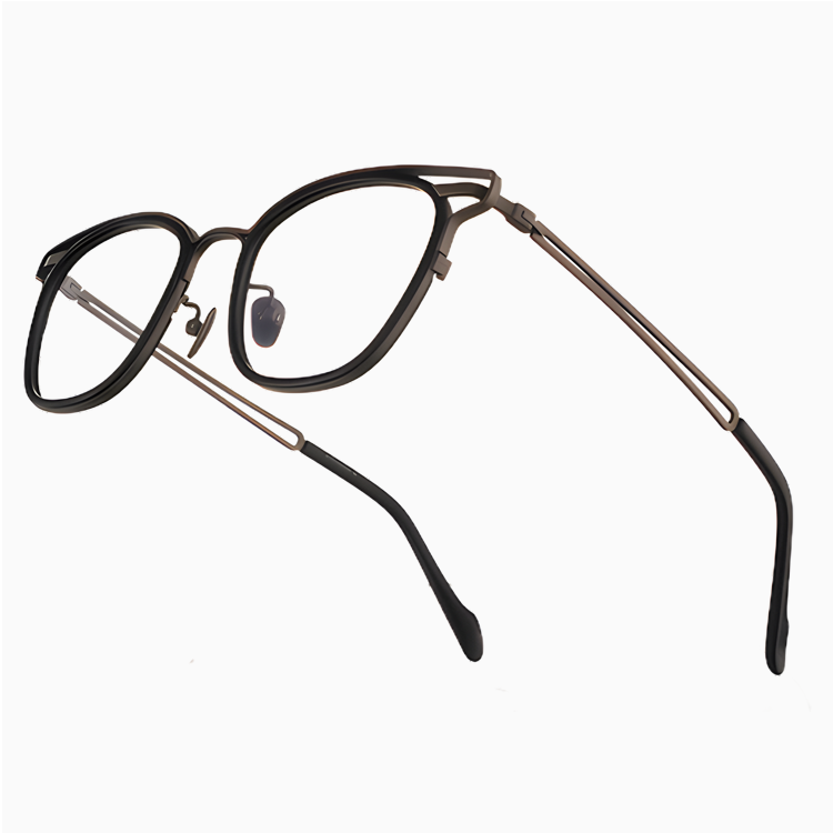 14.2g レトロ感漂う上質なアセテートチタン製メガネ│度付き対応｜匠の技が光る一本 | Wellington RxReady - 商品画像 10/15