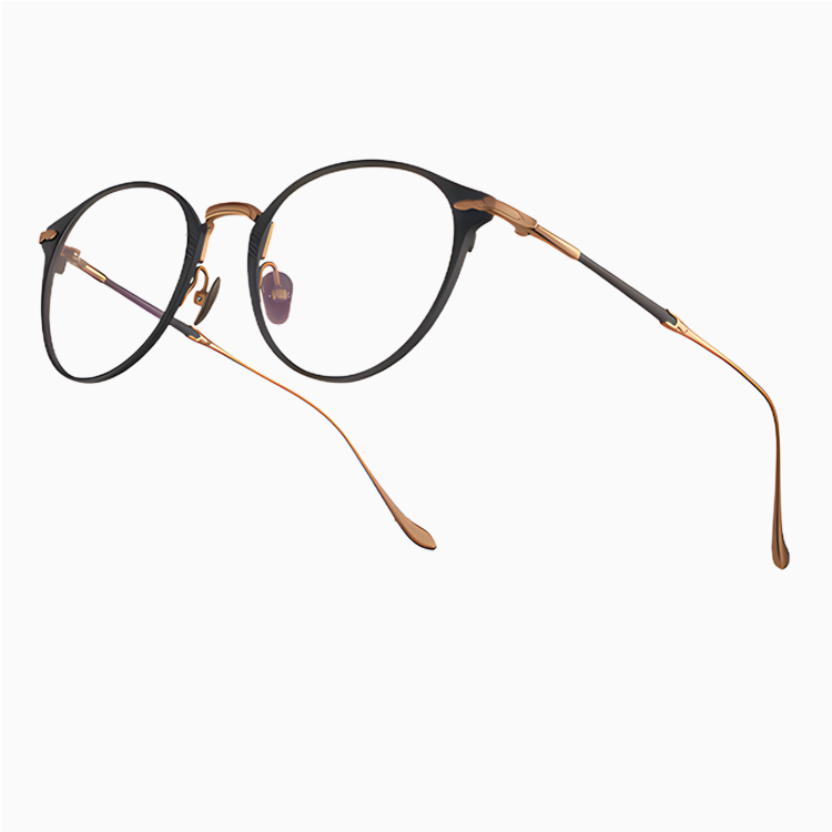 Eterlens｜レトロ風チタンメガネ｜匠の技が光る一本