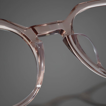 Eterlens｜アセテートチタン製小顔見えレトロ感あふれるメガネ｜素顔に映える万能デザイン