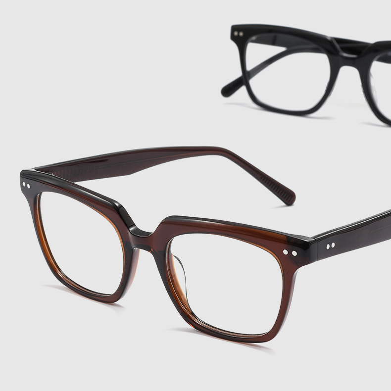 Eterlens｜アセテート製ウェリントン型メガネ｜クラシックな太セル