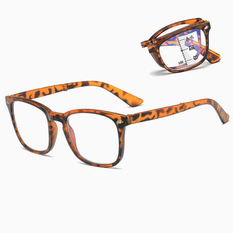 Eterlens｜クラシック大きめフレーム｜感光変色 折りたたみ多焦点｜遠近両用老眼鏡-Eterlens