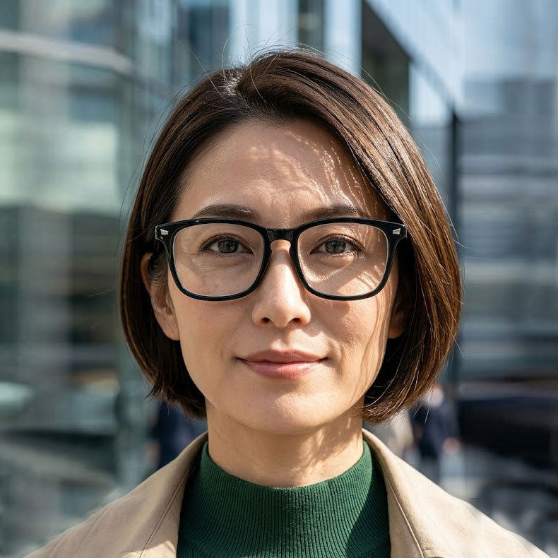 遠近両用累進多焦点ブルーライトカットビッグフレーム老眼鏡 | Wellington Progressive | Eterlens