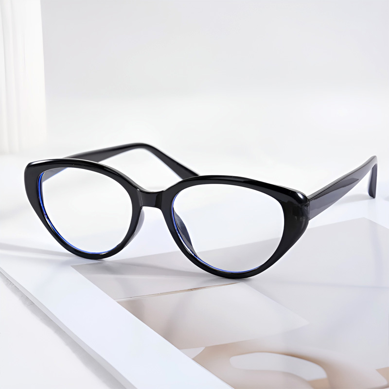 【上向きキャットアイ型・すっきり見え】 Eterlens｜上品なキャットアイ型リーディンググラス｜ブルーライトカット×軽やかなビッグフレーム｜アジア女性の顔立ちにフィット｜スマホ・PC・読書これ1本で対応 商品画像 10