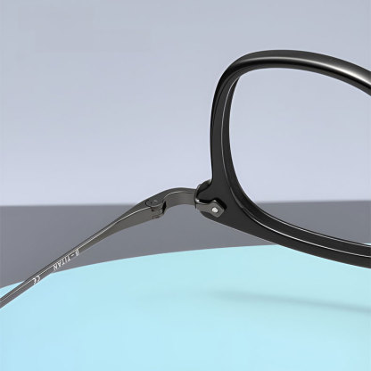 Eterlens 知性の窓 | クラシックレトロスクエアメガネ | 軽くて快適