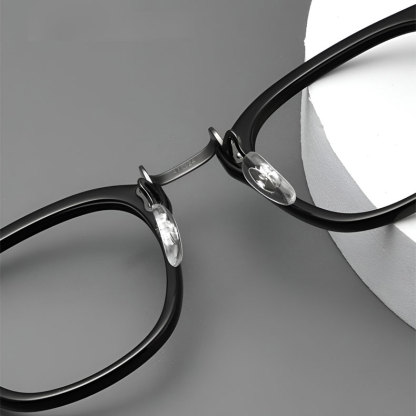 Eterlens 知性の窓 | クラシックレトロスクエアメガネ | 軽くて快適