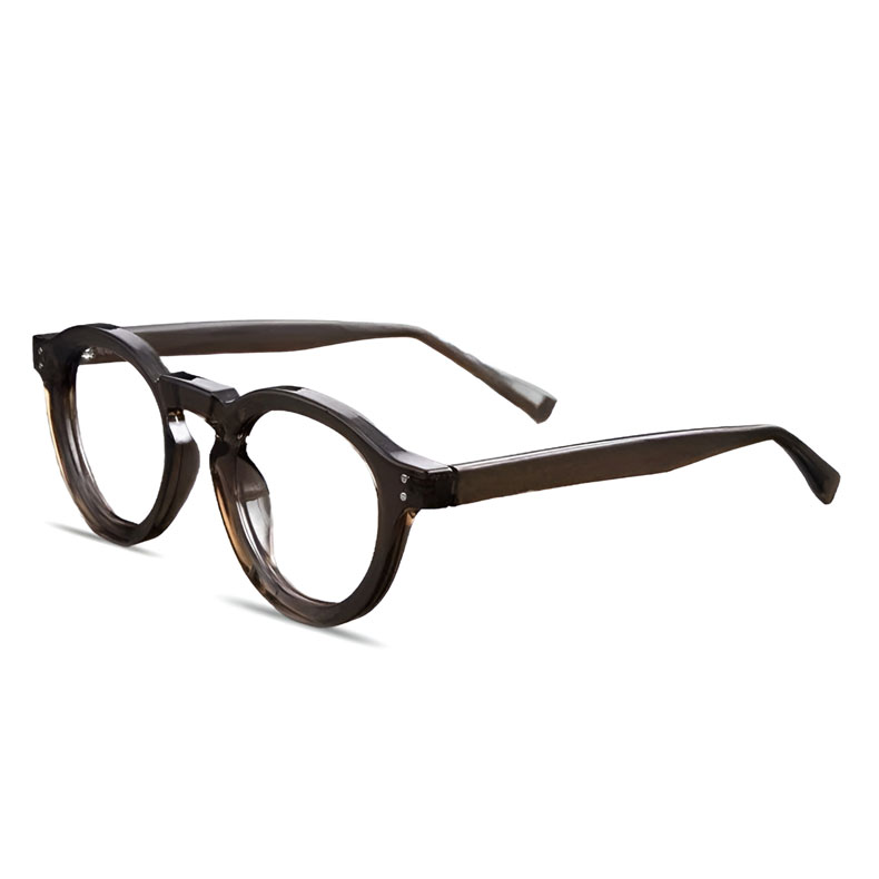 Eterlens|レトロ風ボストンフレーム|ブルーライトカット樹脂レンズ|キーホールブリッジ老眼鏡