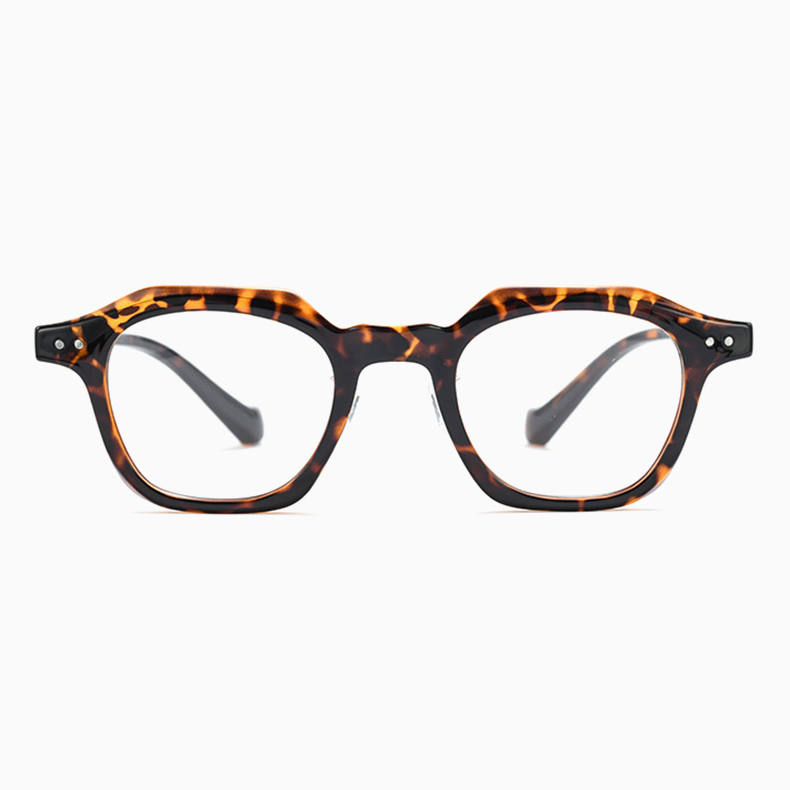 Eterlens｜超軽量アセテート製クラウンパントメガネ｜クラシックな太セル