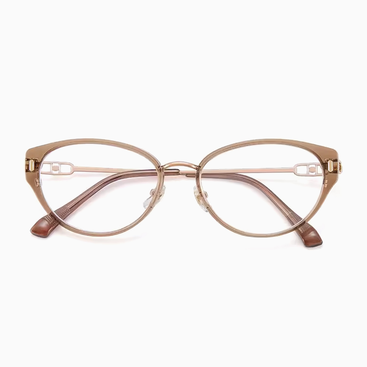 【小顔効果・高級感溢れる】Eterlens  キャットアイメガネ | 14.4g超軽量TR+合金フレーム | 度付き対応・ブルーライトカット・レディース - 商品画像 1/12 (CatEye RxReady)