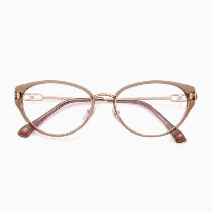 【小顔効果・高級感溢れる】Eterlens  キャットアイメガネ | 14.4g超軽量TR+合金フレーム | 度付き対応・ブルーライトカット・レディース - 商品画像 1/12 (CatEye RxReady)