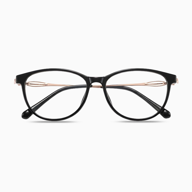 Eterlens｜透かし彫りデザインラインストーンを施したキャットアイメガネ｜度付き対応｜すっぴんでも肌映え