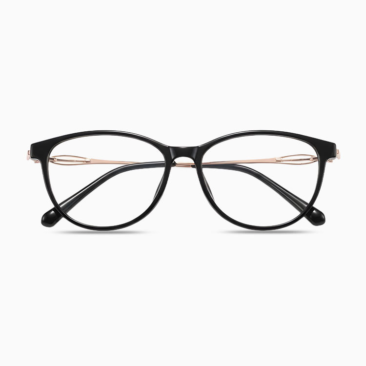 Eterlens｜透かし彫りデザインラインストーンを施したキャットアイメガネ｜度付き対応｜すっぴんでも肌映え