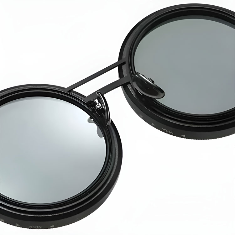 9段階手動調光可能のサングラス | Round Polar | Eterlens