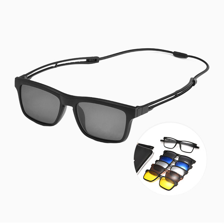 Eterlens｜包み込み型テンプル・磁気吸着偏光レンズ付き│ 度付き対応│ランニング・バスケットボール用スポーツメガネ