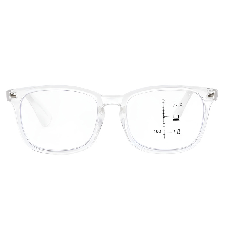 遠近両用累進多焦点ブルーライトカットビッグフレーム老眼鏡 | Wellington Progressive | Eterlens
