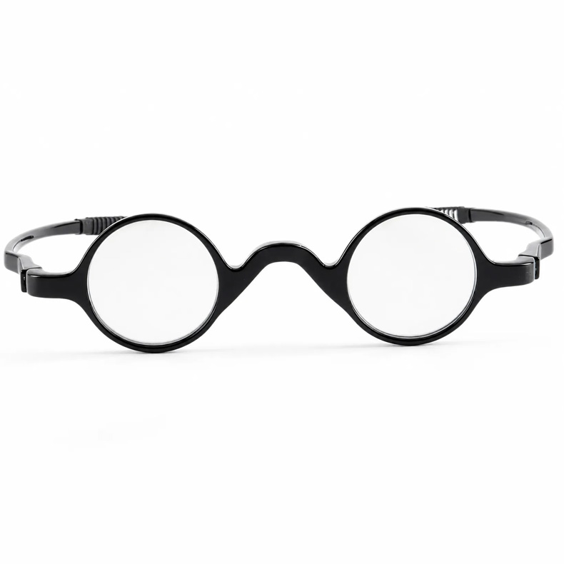 【締め付けゼロ・11g】Eterlens | 弾力性TR・レトロ丸メガネ【Flex-Round】| アジアンフィット設計| 顔を挟まない| 老眼鏡 | 知的な雰囲気