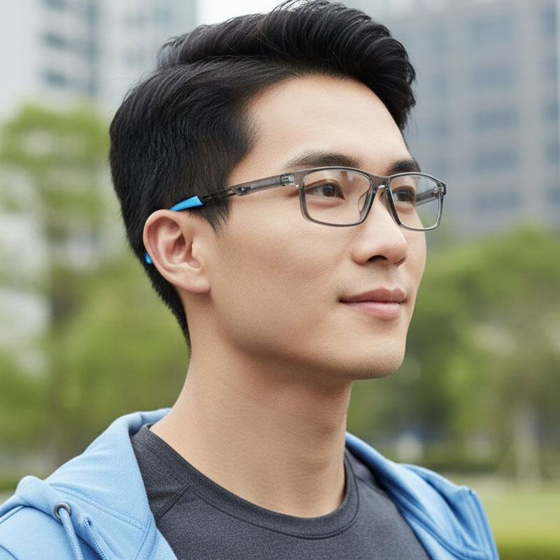 Eterlens GRAVITY | 13.4g 超軽量TR滑り止めスポーツメガネ | スポーツメガネ - 商品画像 3/10 (Square RxReady)