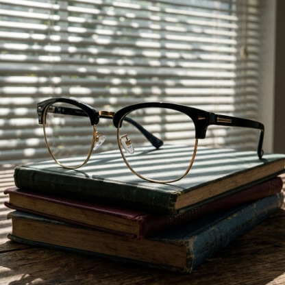 Eterlens-レトロなブローフレーム