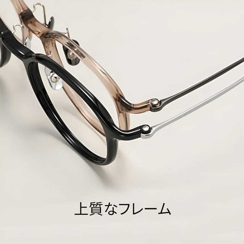 【時の円環・超軽量】Eterlens 7g メガネ 度付き対応 おしゃれ 丸メガネ | 透明感のあるグレー・ボストン | 金属アレルギー対応・ユニセックス - 商品画像 10/16 (Boston RxReady)