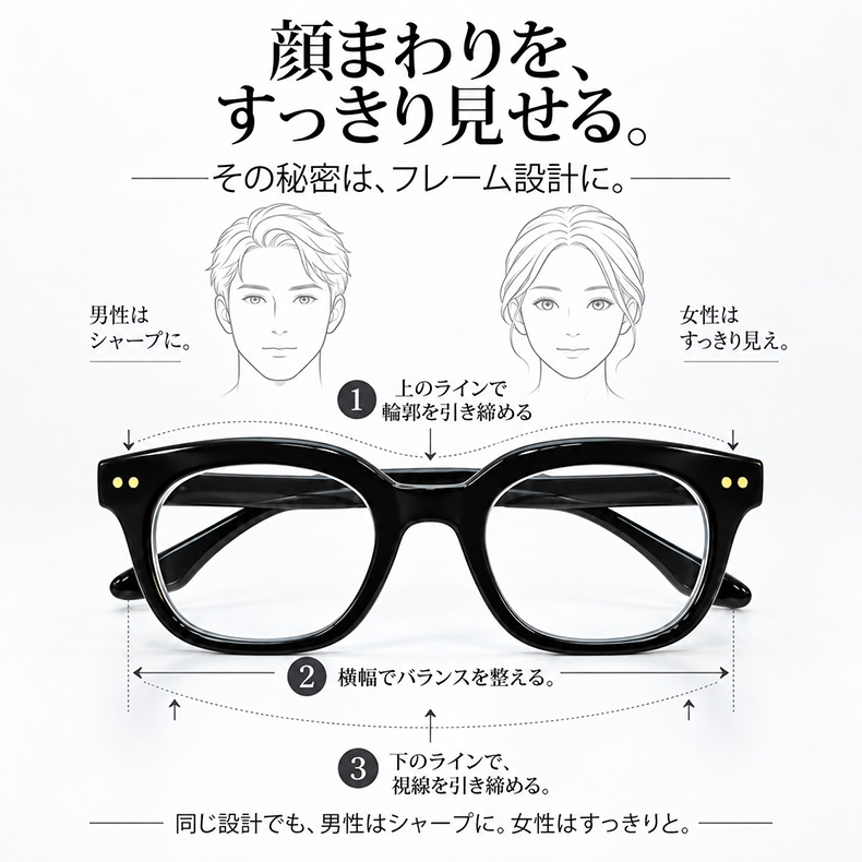 メガネ業界の常識をぶっ壊す ブルーライト対策太縁ビッグフレーム老眼鏡 | Wellington BlueGuard | Eterlens