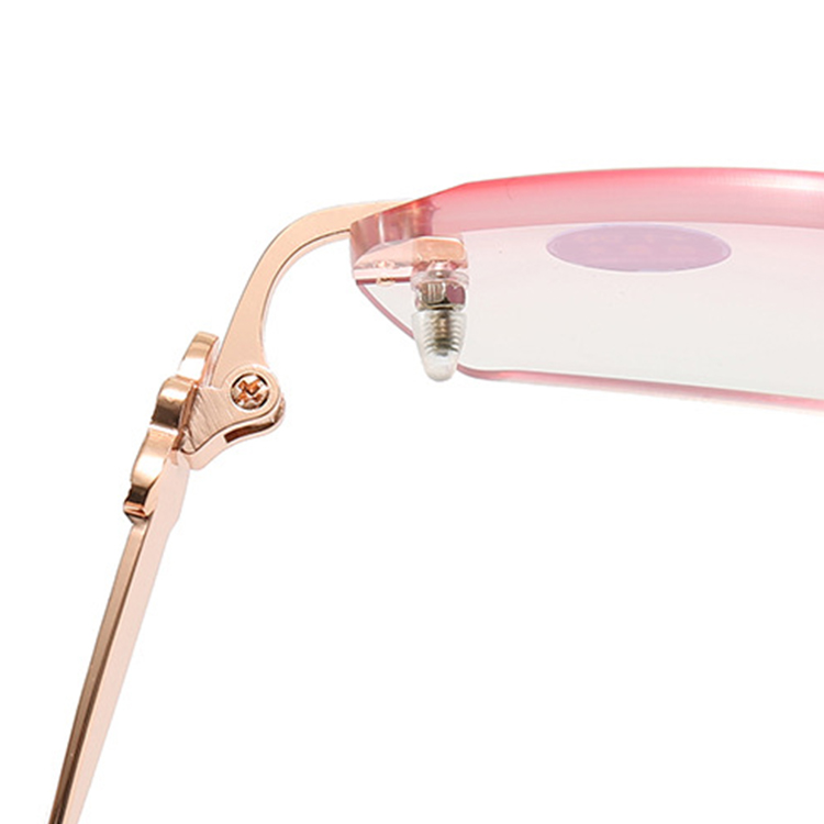 Eterlens｜バタフライモチーフ付きリムレス老眼鏡｜ブルーライトカット｜落ち着きのある大人スタイル