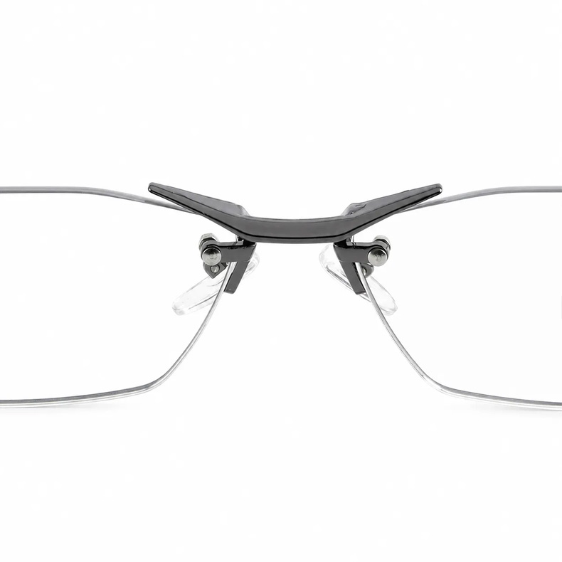 【ブルーライトカット・調光レンズ・リムレス】 Eterlens｜ミニマルな多角形リムレス老眼鏡｜シャープな幾何学デザイン・洗練された印象｜目にやさしくて快適