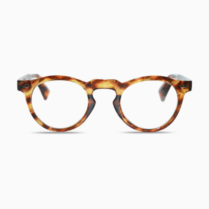 Eterlens | クラシックなボストンフレーム │ ブルーライトカット │ キーホールブリッジ老眼鏡