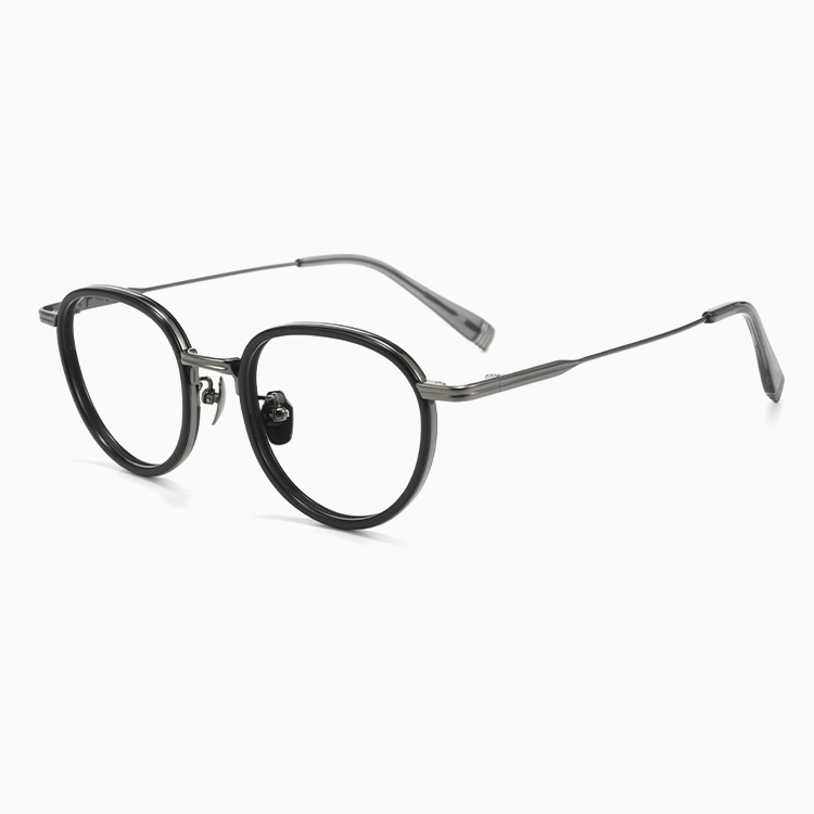 【超軽量・小顔効果】Eterlens｜チタン製ボストン型メガネ│しなやかにフィットするテンプル設計｜アジア人の顔立ちに合わせた｜軽やかでやさしいかけ心地｜上質感溢れる