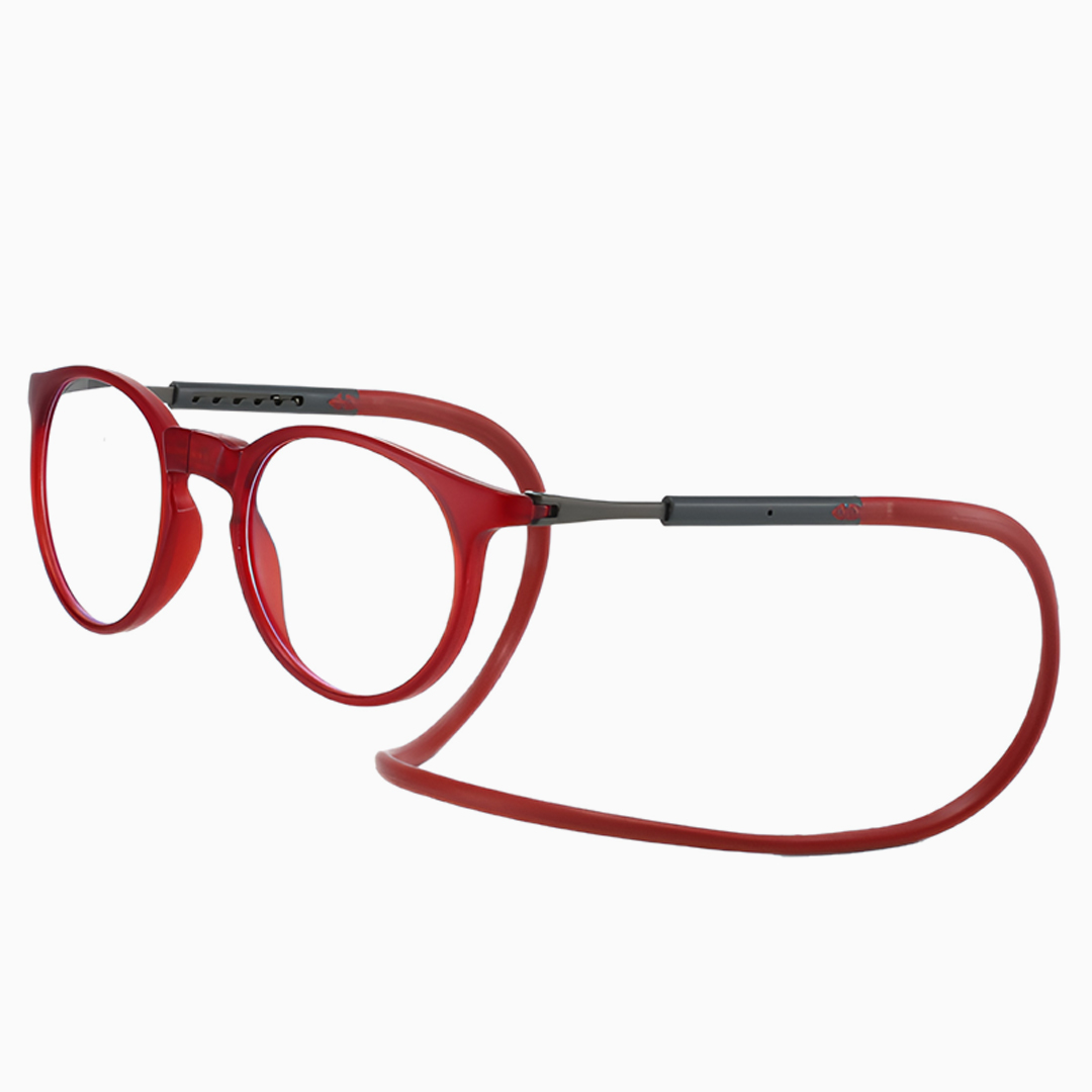 【レトロなラウンド型・若々しい印象に】Eterlens｜磁石式首掛けリーディンググラス｜UV・ブルーライトカット 商品画像 1